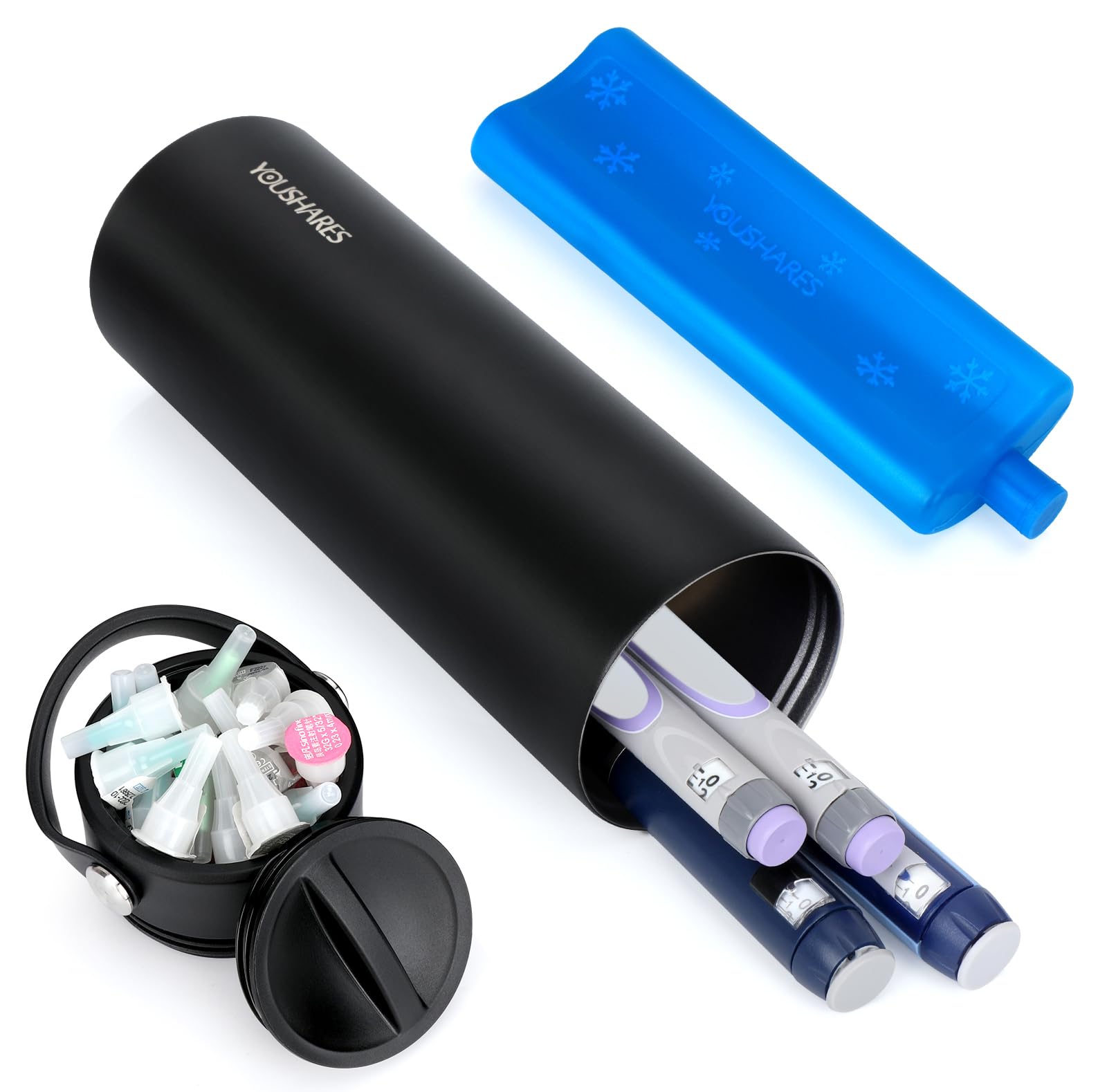 YOUSHARES Insulin Pen Cooler Travel Case, 48H Medication Cooler